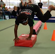 boy ninja doing parkour