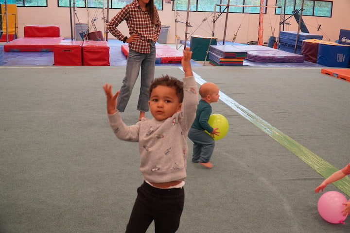 kids playing in gym