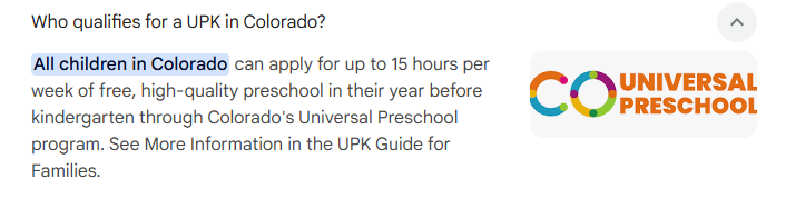 Who is eligible for universal preschool? 
